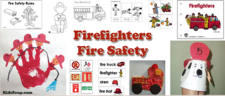 Firefighters Fire Safety by Kids Soup Resources Library